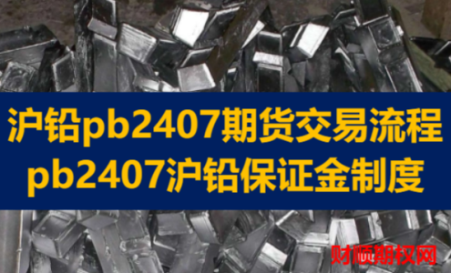 沪铅pb2407期货交易流程_pb2407沪铅保证金制度