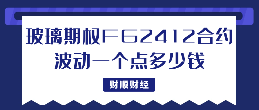 玻璃期权FG2412合约波动一个点多少钱_怎么买卖的